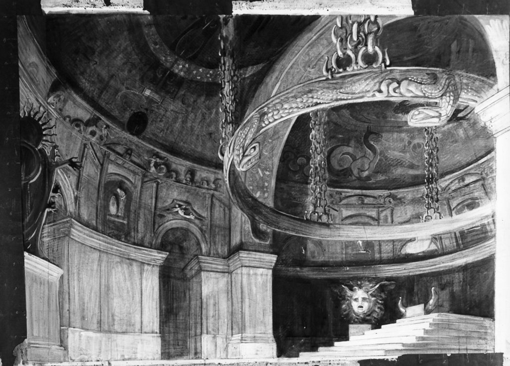 bozzetto per scenografia, serie di Cambellotti Duilio (sec. XX)